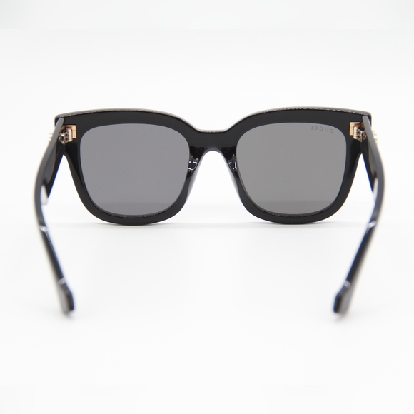 NEW GUCCI SQUARE SUNGLASSES GG0998S 001 WOMEN’S GUCCI GG0998S BLACK EYEWEAR - Picture 8 of 12